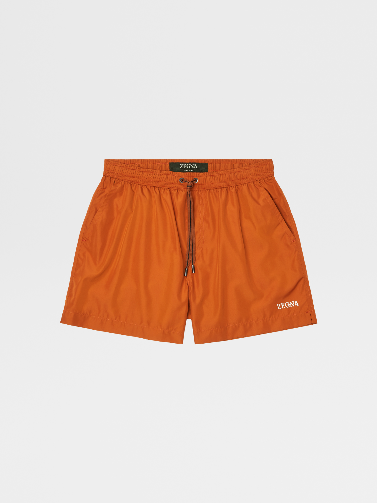Shorts de Playa en Tejido Técnico Color Naranja